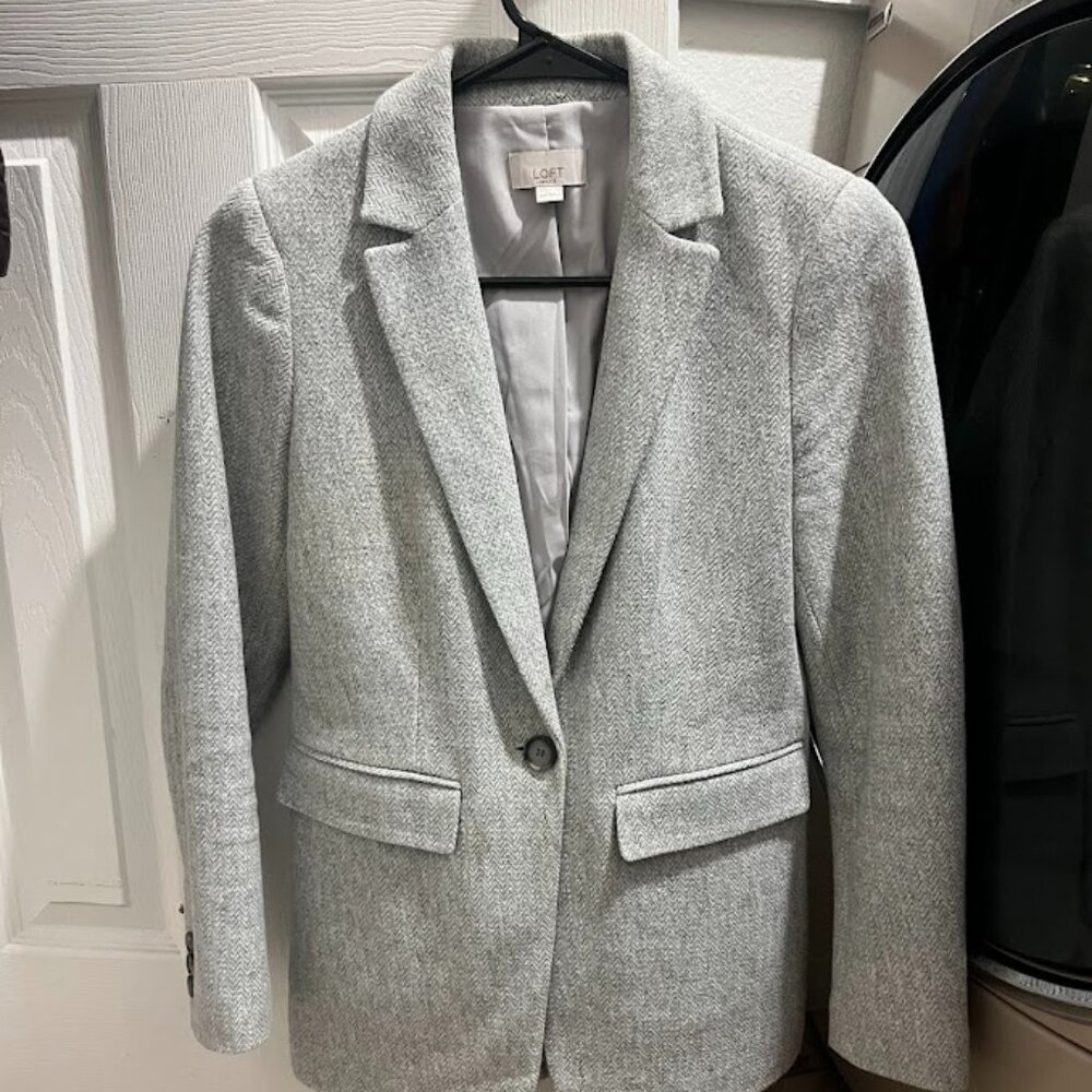 Ann Taylor Loft Blazer - XS Grey